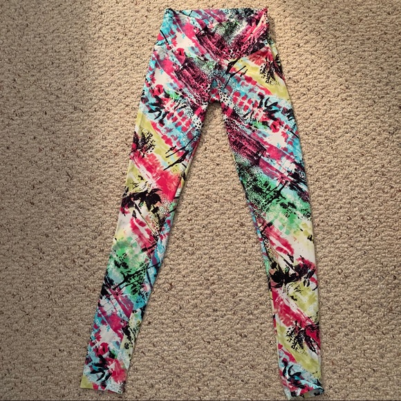 Candida Maria tie-dye workout leggings size S/M - Picture 1 of 3